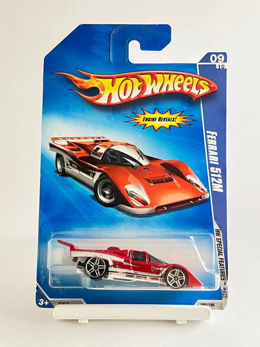 FERRARI 512M - OPENABLE REAR - 3D (FREE PROTECTOR) - Its Fun- Hot wheels - matchbox - diecast