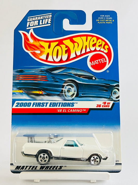 68 EL CAMINO - WHITE - 3C - Its Fun- Hot wheels - matchbox - diecast