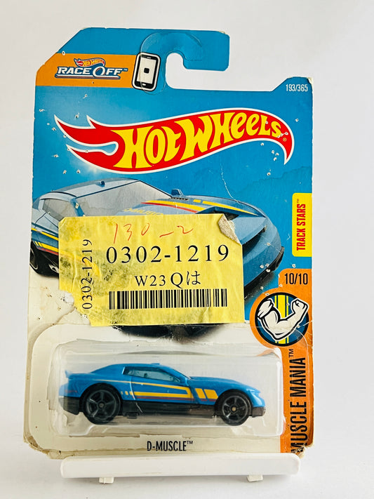 D-MUSCLE - CARD AND BLISTER DAMAGE - 1D - Its Fun- Hot wheels - matchbox - diecast