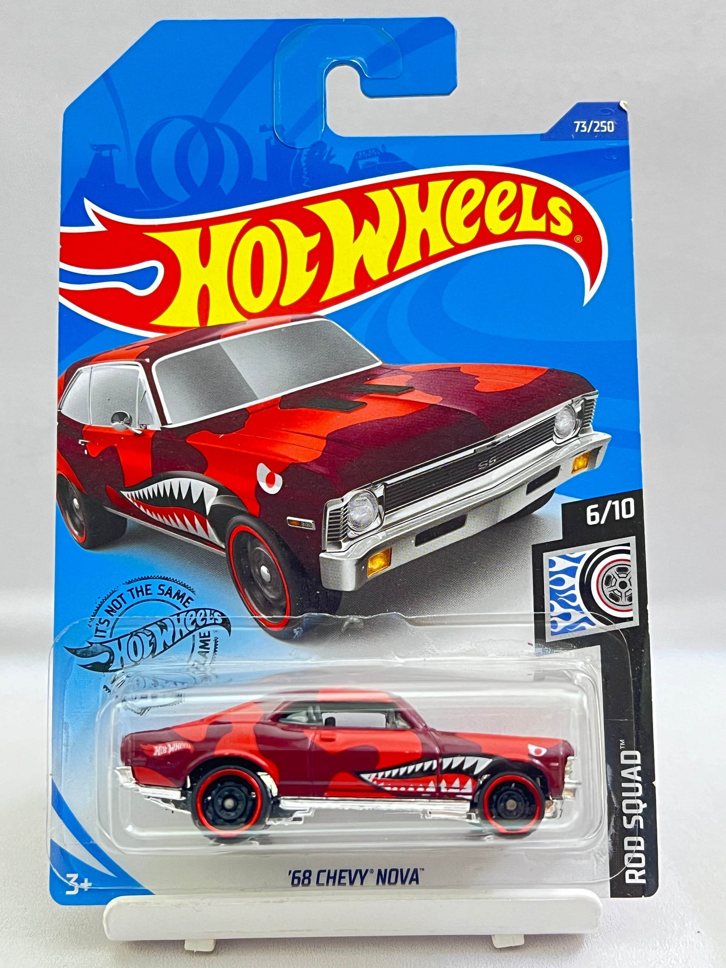 HOT WHEELS - 68 CHEVY NOVA (ROD SQUAD) - RED - 1C - Its Fun