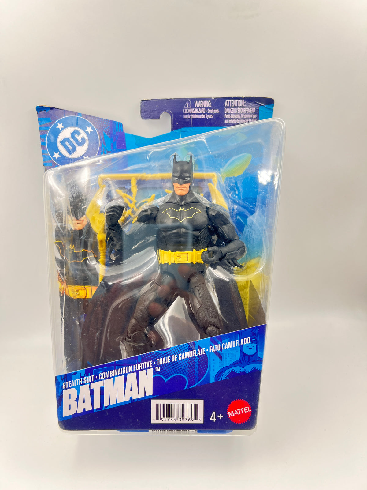 ONLY OUTER BOX DAMAGED - ORIGINAL MATTEL DC - COMICS ACTION FIGURE (IMPORTED) - BATMAN STEALTH SUIT