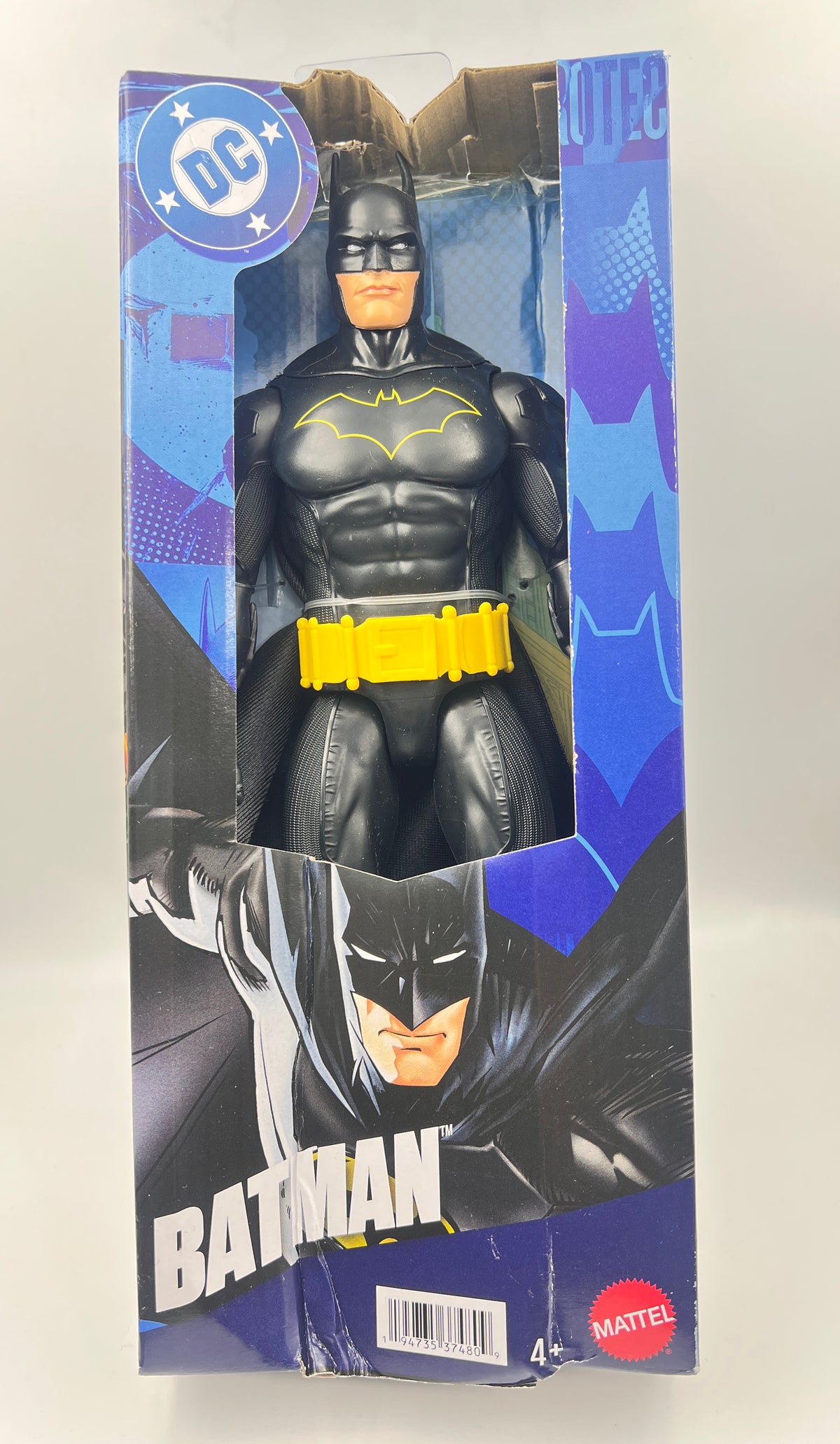 ONLY OUTER BOX DAMAGED - ORIGINAL MATTEL DC - COMICS ACTION FIGURE (IMPORTED) -27 CENTIMETER TALL - BATMAN FIGURINE