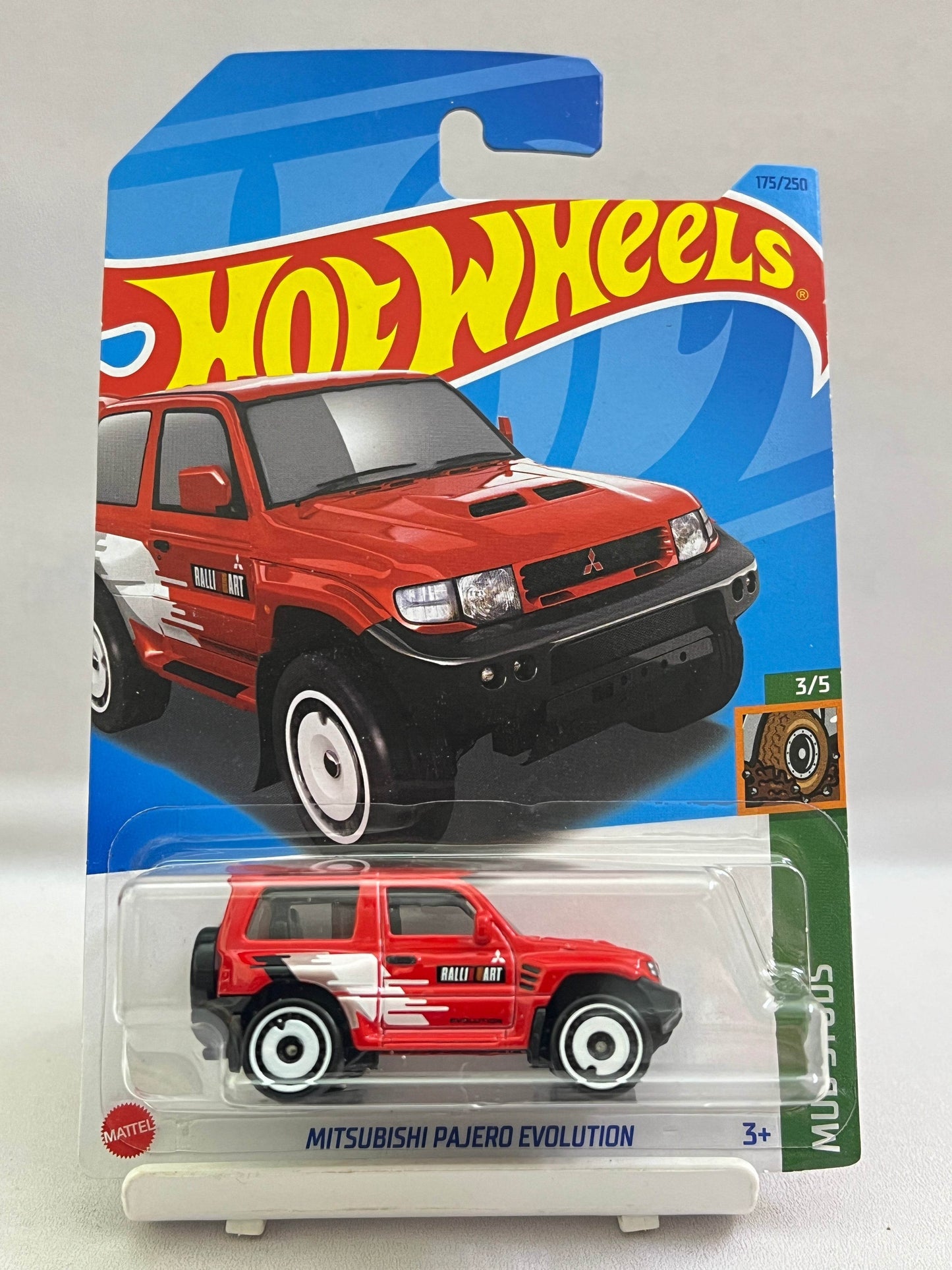 HOT WHEELS - MITSUBISHI PAJERO EVOLUTION - RED - 3D - Its Fun