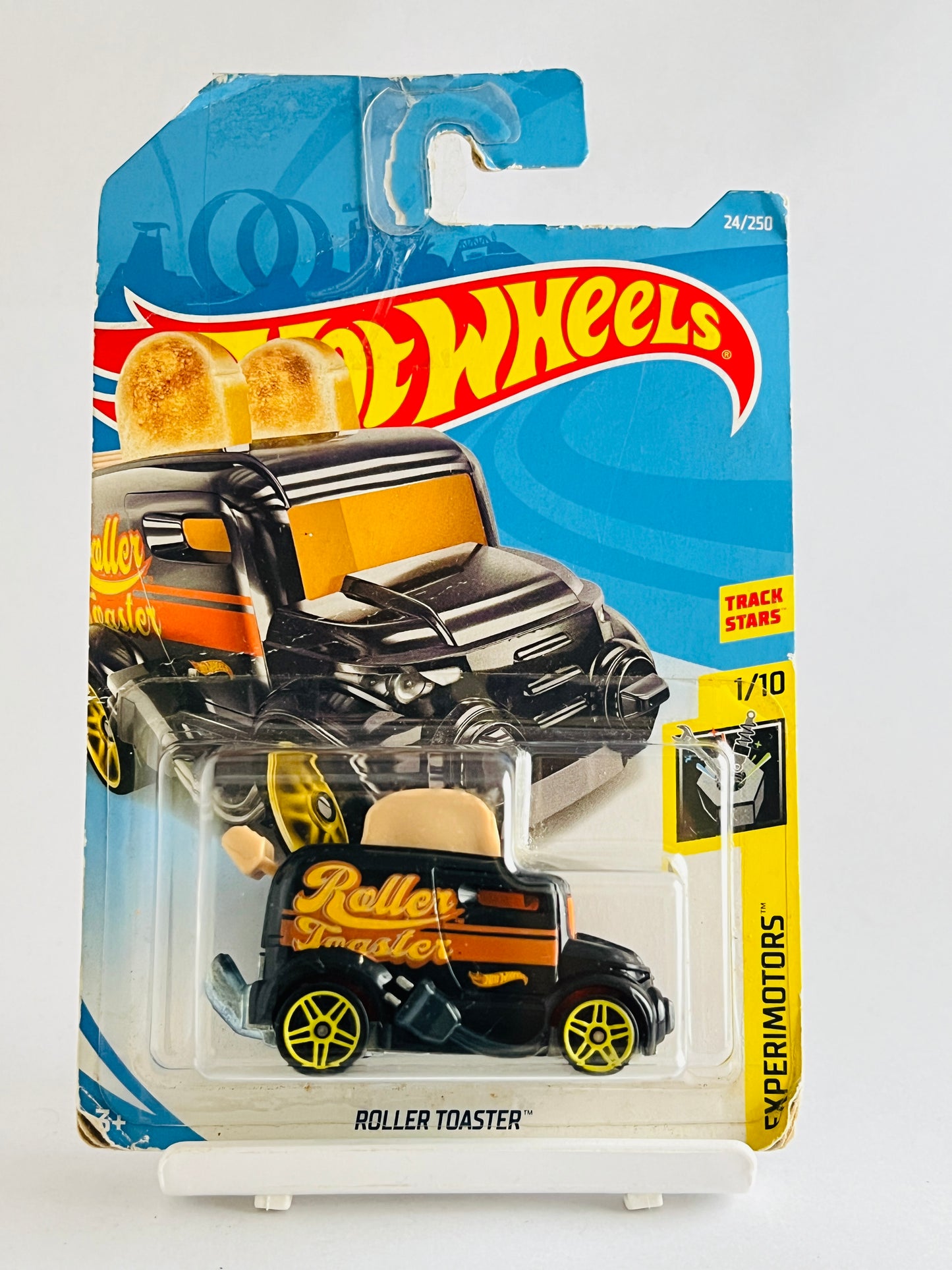 ROLLER TOASTER - BLACK - CARD DAMAGED - 5E - Its Fun- Hot wheels - matchbox - diecast