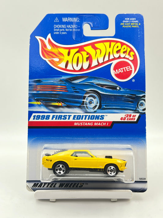 HOT WHEELS - MUSTANG MACH 1 - YELLOW - 4B