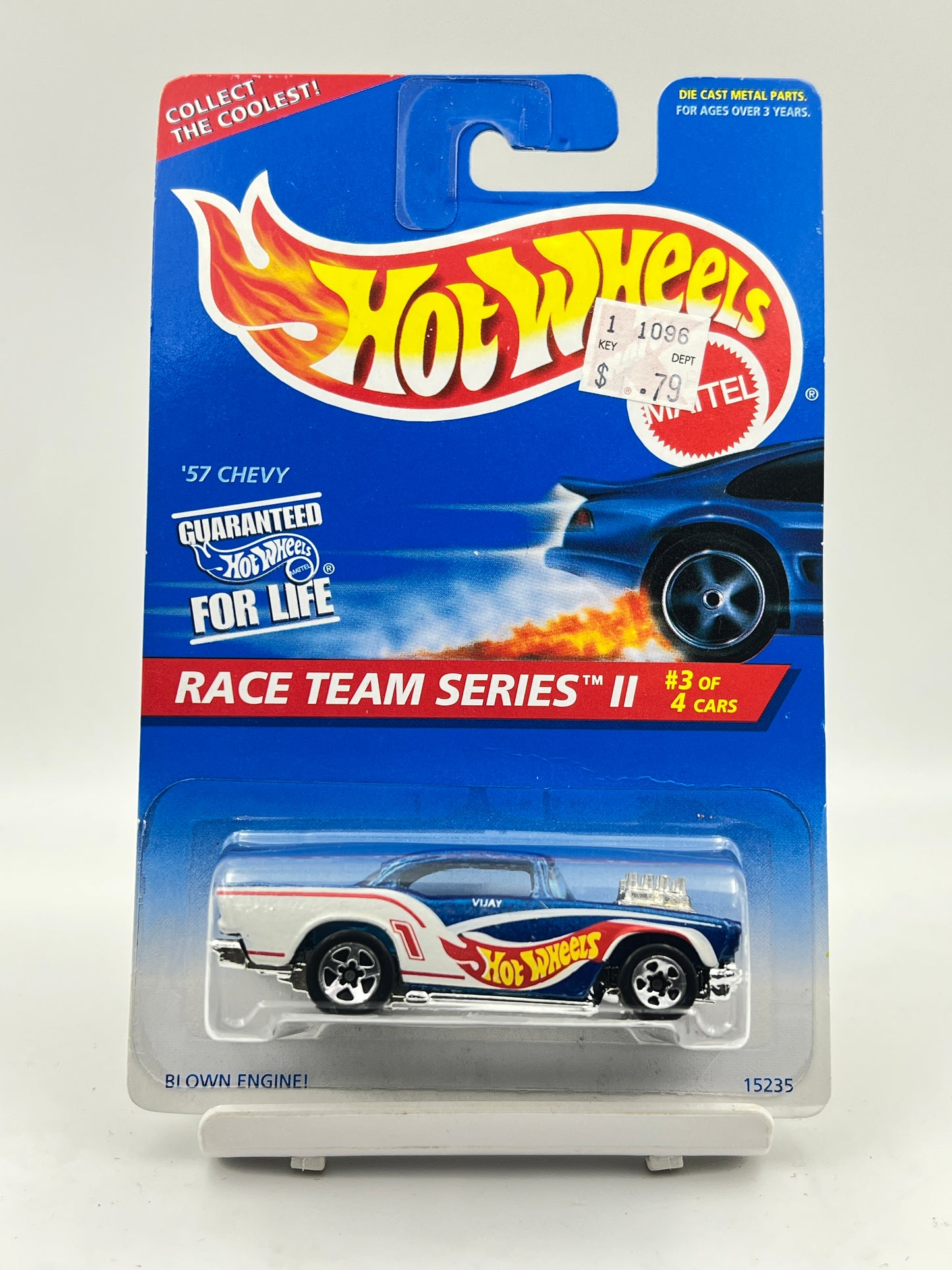 "VIJAY" PRINTED ON CAR - HOT WHEELS - 57 CHEVY - RARE - 4B
