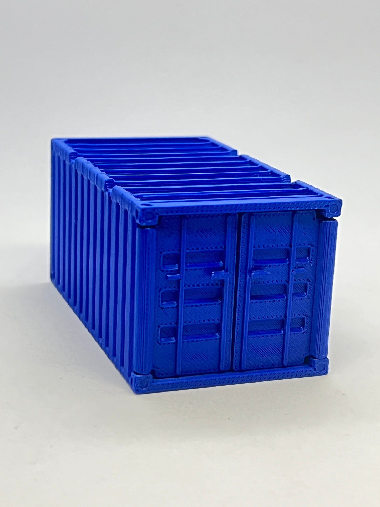 3D PRINTED CONTAINERS FOR 1:64 CARS - DARK BLUE - Its Fun- Hot wheels - matchbox - diecast