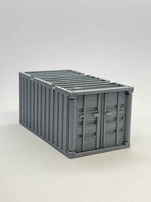 3D PRINTED CONTAINERS FOR 1:64 CARS - GREY