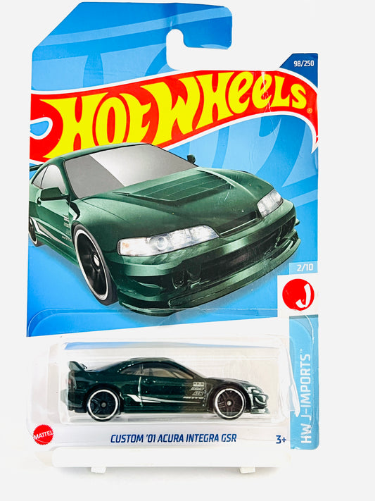 BLISTER DAMAGE CUSTOM 01 ACURA INTEGRA GSR - 5E - Its Fun- Hot wheels - matchbox - diecast