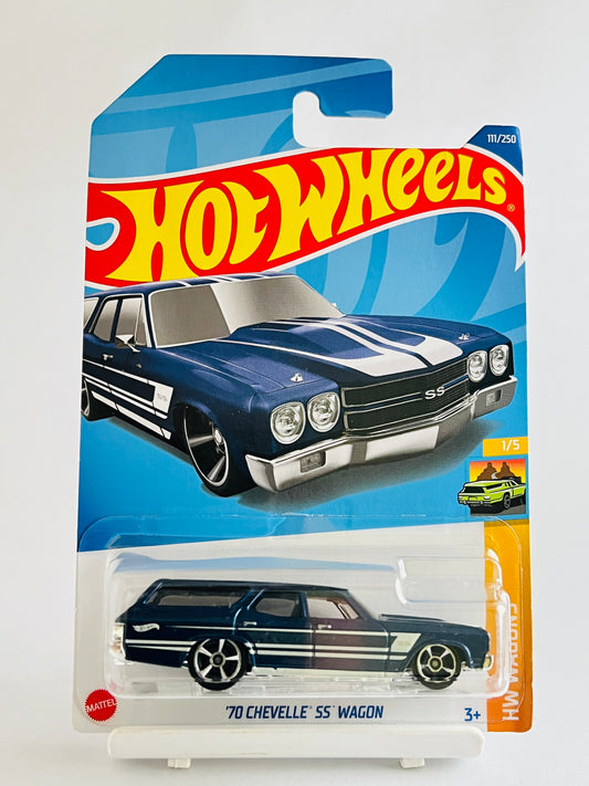 70 CHEVELLE SS WAGON - BLUE - 4B - Its Fun- Hot wheels - matchbox - diecast