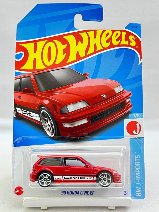 HOT WHEELS - 90 HONDA CIVIC EF - RED - 6D - Its Fun