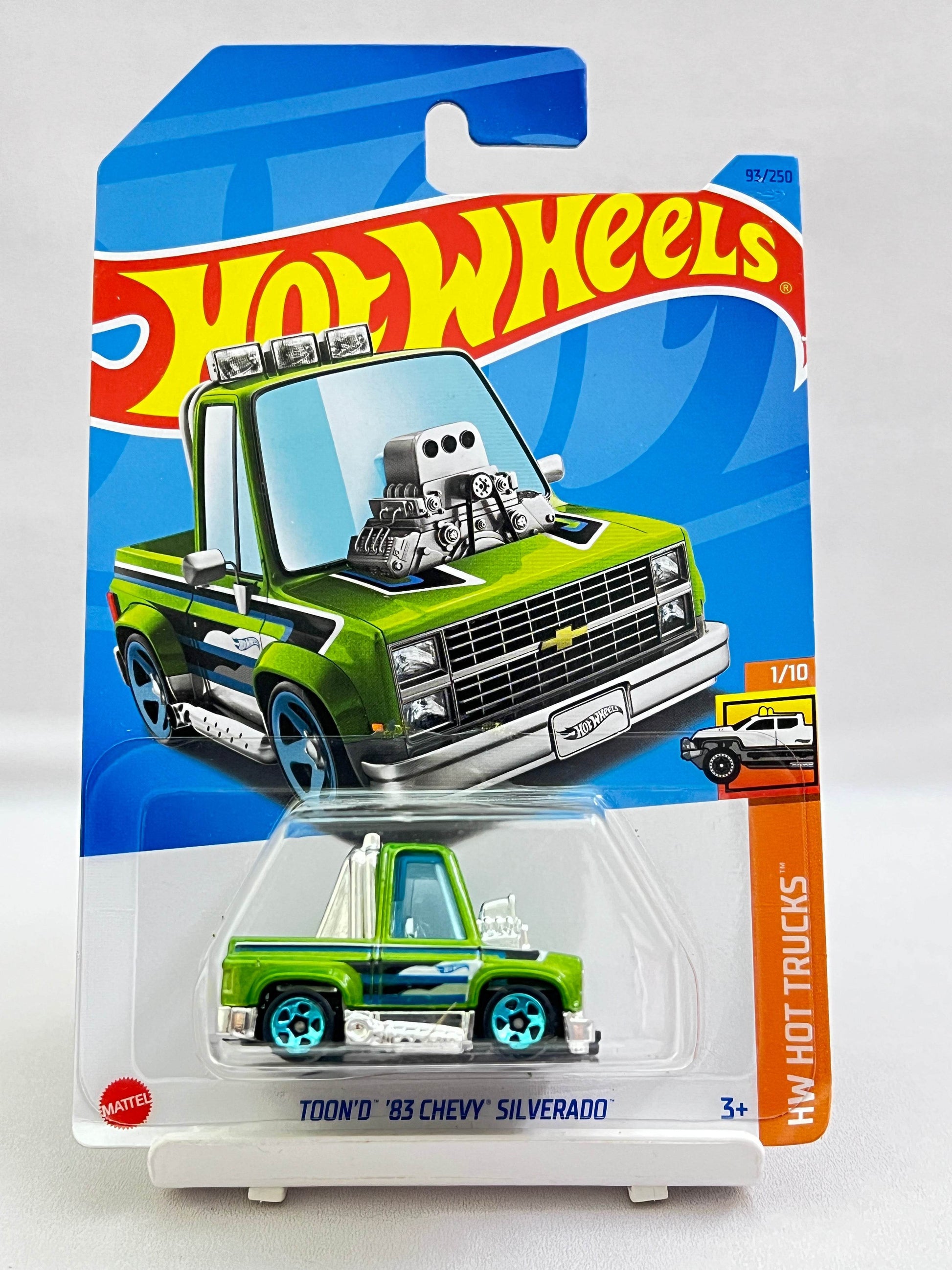 HOT WHEELS - TOON'D 83 CHEVY SILVERADO - GREEN - 7C - Its Fun