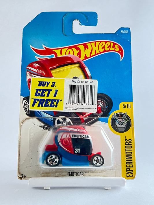 EMOTICAR - CARD CONDITION AS IN PICTURE - 3D - Its Fun- Hot wheels - matchbox - diecast
