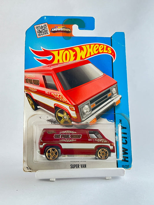 SUPER VAN - RED - 1B - Its Fun- Hot wheels - matchbox - diecast