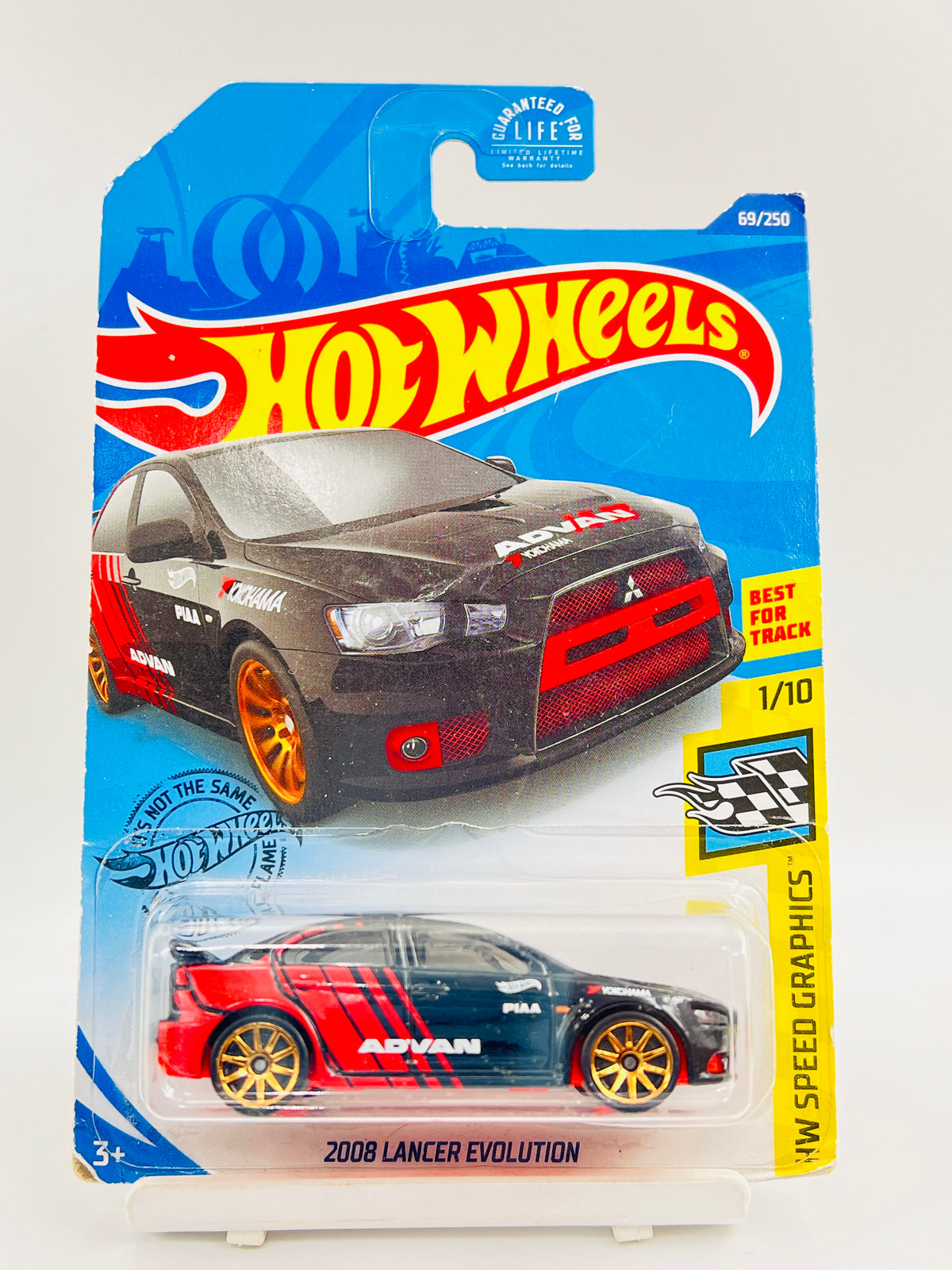 MILD SOFT CORNER - IMPORTED - HOT WHEELS -  2008 LANCER EVOLUTION - ADVAN - 1D
