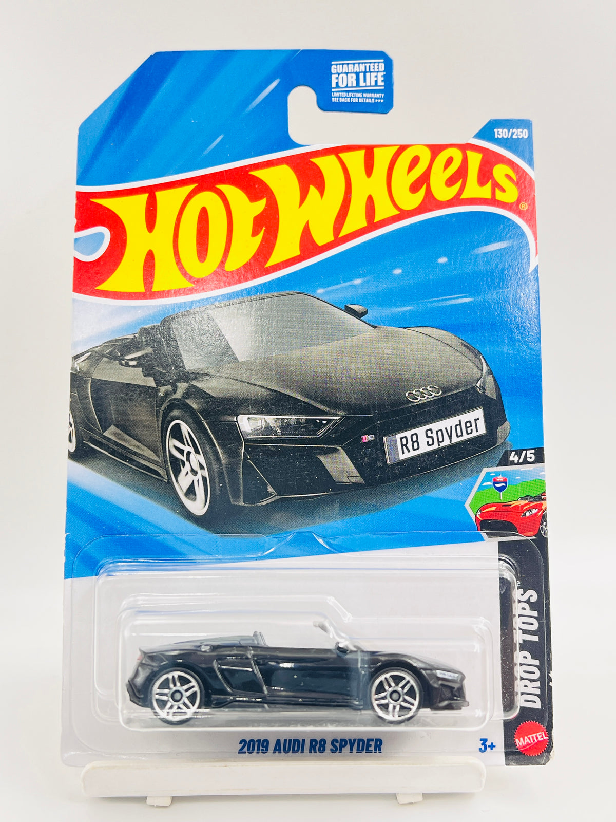 IMPORTED - HOT WHEELS -  2019 AUDI R8 SPYDER - BLACK - 1D