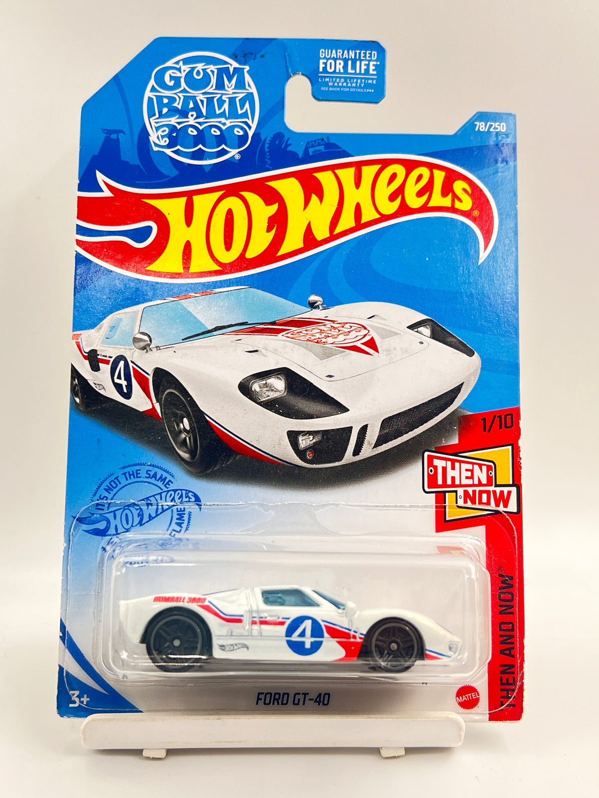 MILD BLISTER CRACK - IMPORTED - HOT WHEELS -  FORD GT40 - GUM BALL - C2
