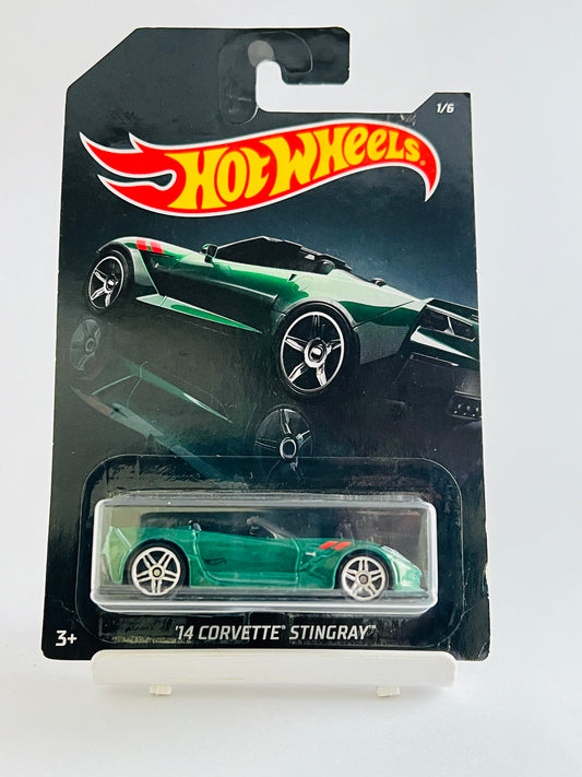 14 CORVETTE STINGRAY - CARD ART - 1B - Its Fun- Hot wheels - matchbox - diecast