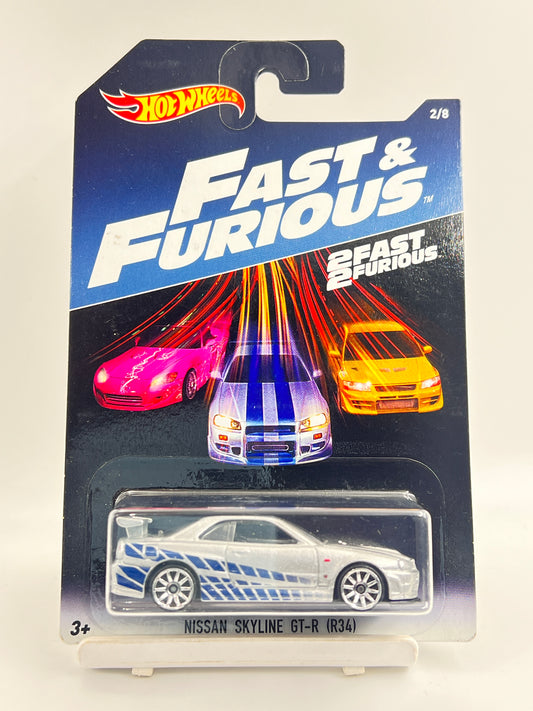 VERY RARE - IMPORTED - HOT WHEELS -  NISSAN SKYLINE GT-R (R34) - FREE PROTECTOR - 2C