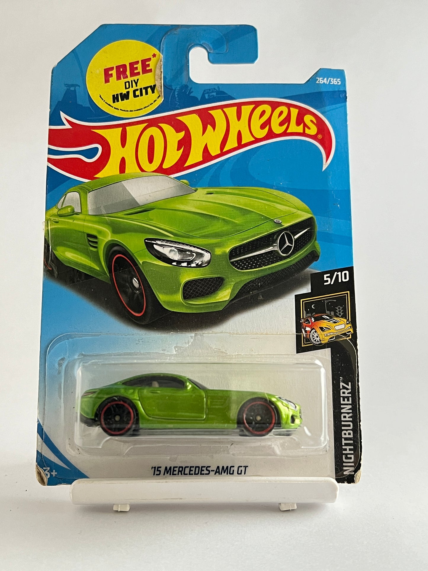 15 MERCEDES-AMG GT (GREEN) - SOFT CORNERS - 1B - Its Fun- Hot wheels - matchbox - diecast