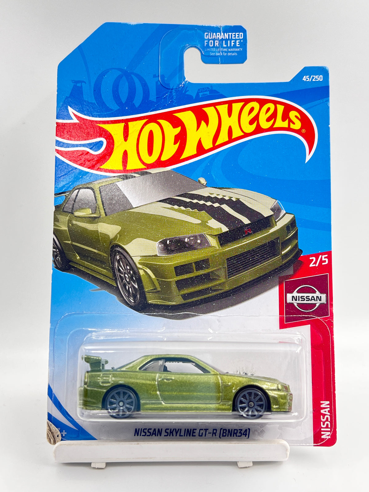 IMPORTED - HOT WHEELS -  CREASED - NISSAN SKYLINE GT-R (BNR34) - GREEN - 2C