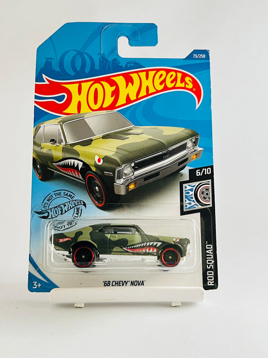 68 CHEVY NOVA - GREEN - 2C - Its Fun- Hot wheels - matchbox - diecast