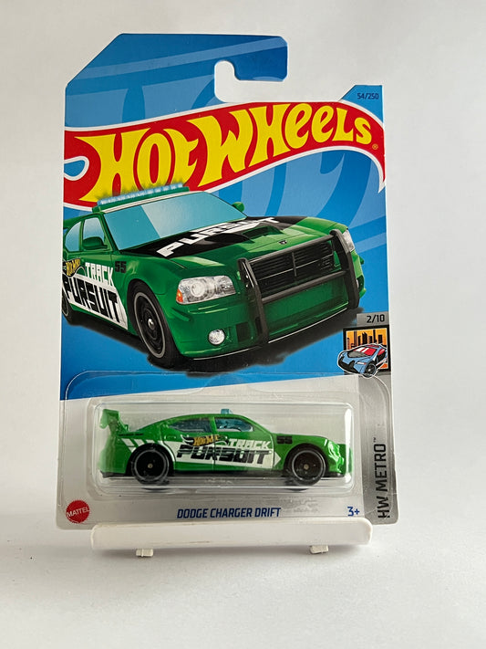DODGE CHARGER DRIFT - GREEN - 5D - Its Fun- Hot wheels - matchbox - diecast