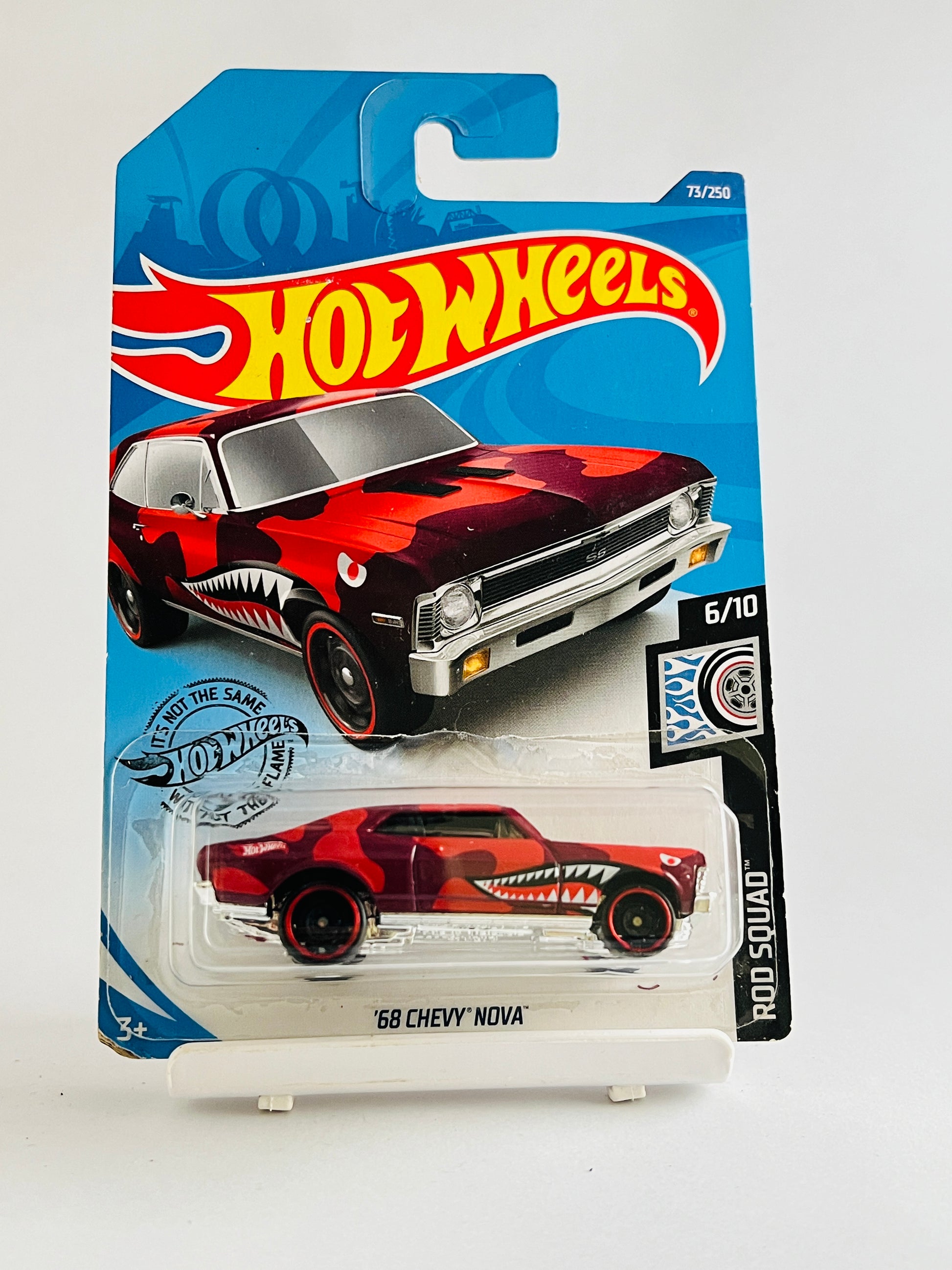 68 CHEVY NOVA - RED - 3A - Its Fun- Hot wheels - matchbox - diecast