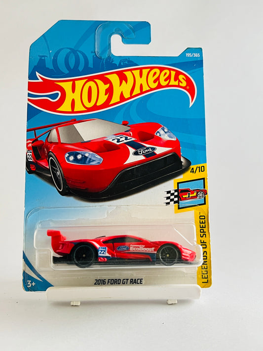 BLISTER CRACK - 2016 FORD GT RACE - RED -5E - Its Fun- Hot wheels - matchbox - diecast