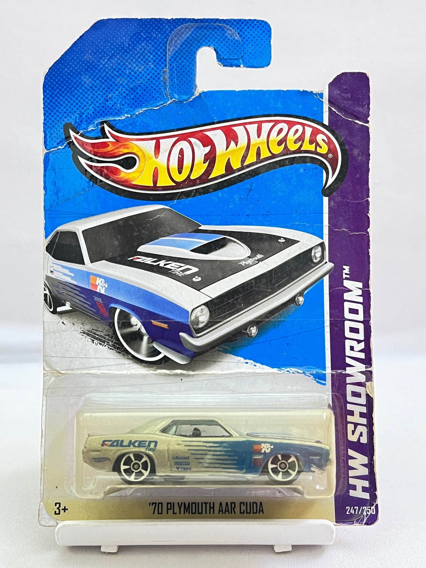 DAMAGED CARD - HOT WHEELS - 70 PLYMOUTH AAR CUDA - FALKEN - 7A - Its Fun