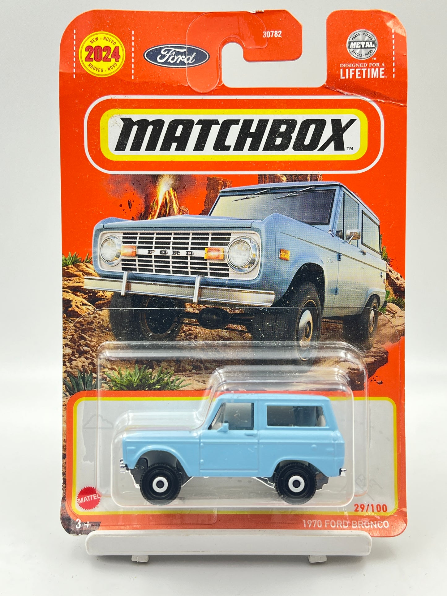 MATCHBOX - CREASED - 1970 FORD BRONCO - ZX3