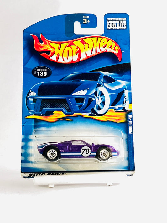 FORD GT-40 (PURPLE) - IMPORTED - 1C - Its Fun- Hot wheels - matchbox - diecast