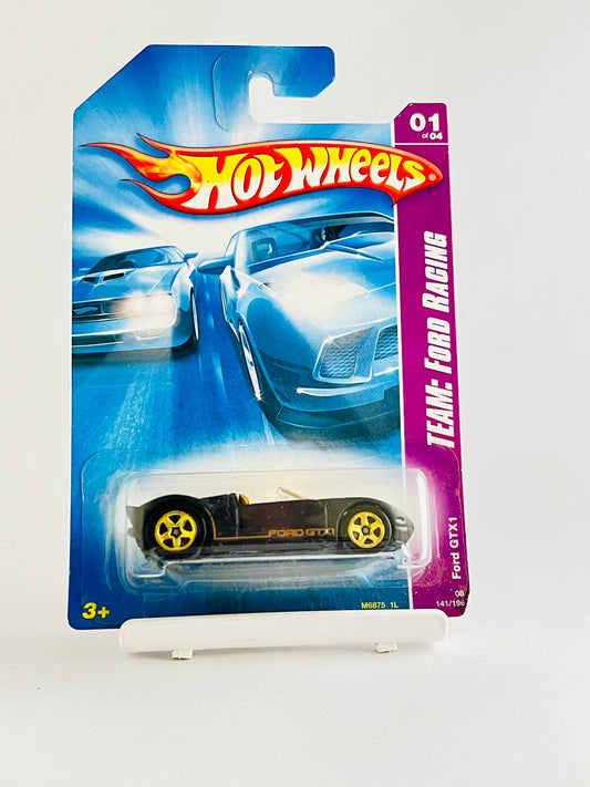 FORD GTX1 - MATTE BLACK WITH GOLDEN INTERIORS - 2B - Its Fun- Hot wheels - matchbox - diecast