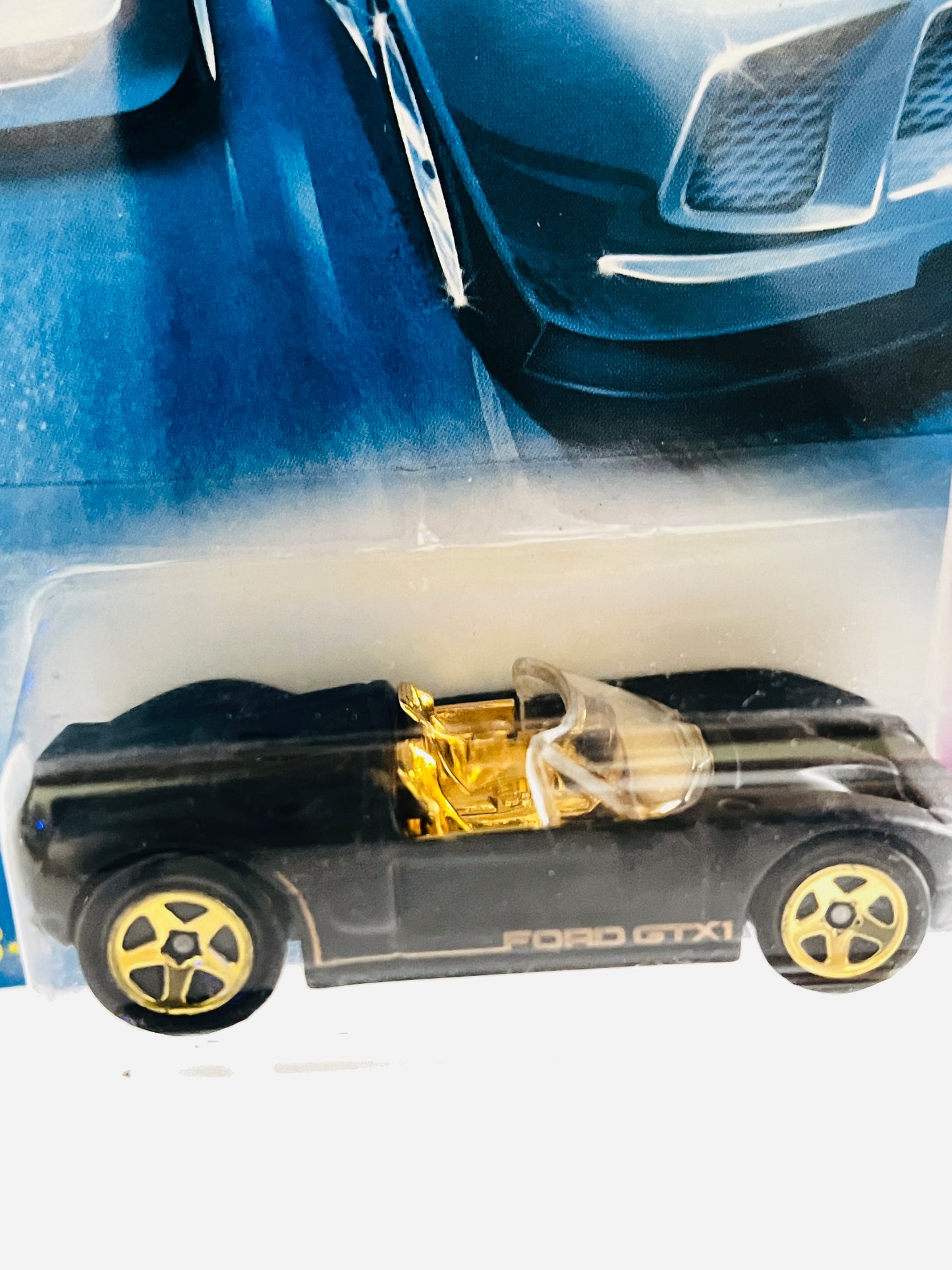 FORD GTX1 - MATTE BLACK WITH GOLDEN INTERIORS - 2B - Its Fun- Hot wheels - matchbox - diecast