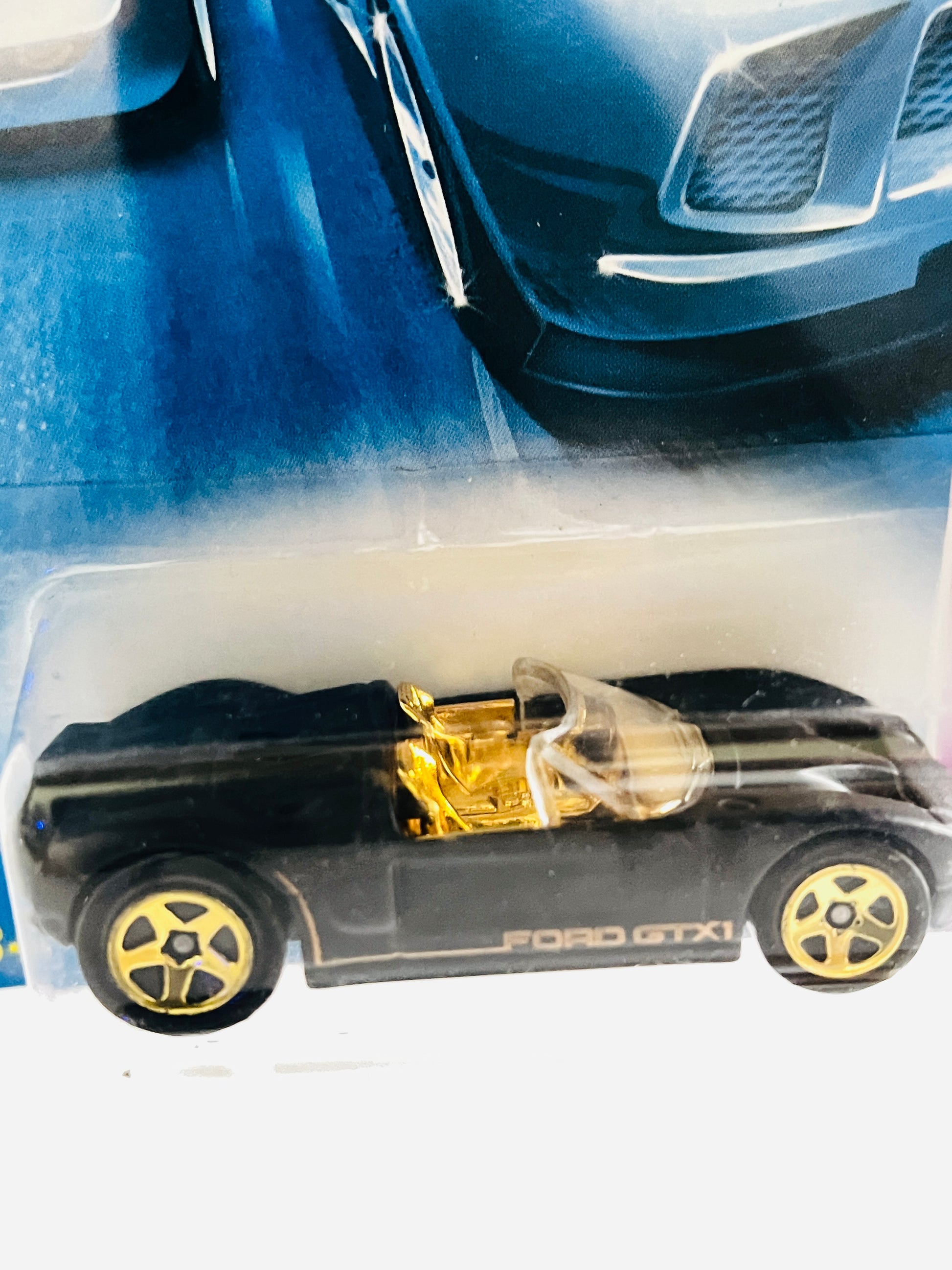 FORD GTX1 - MATTE BLACK WITH GOLDEN INTERIORS - 2B - Its Fun- Hot wheels - matchbox - diecast