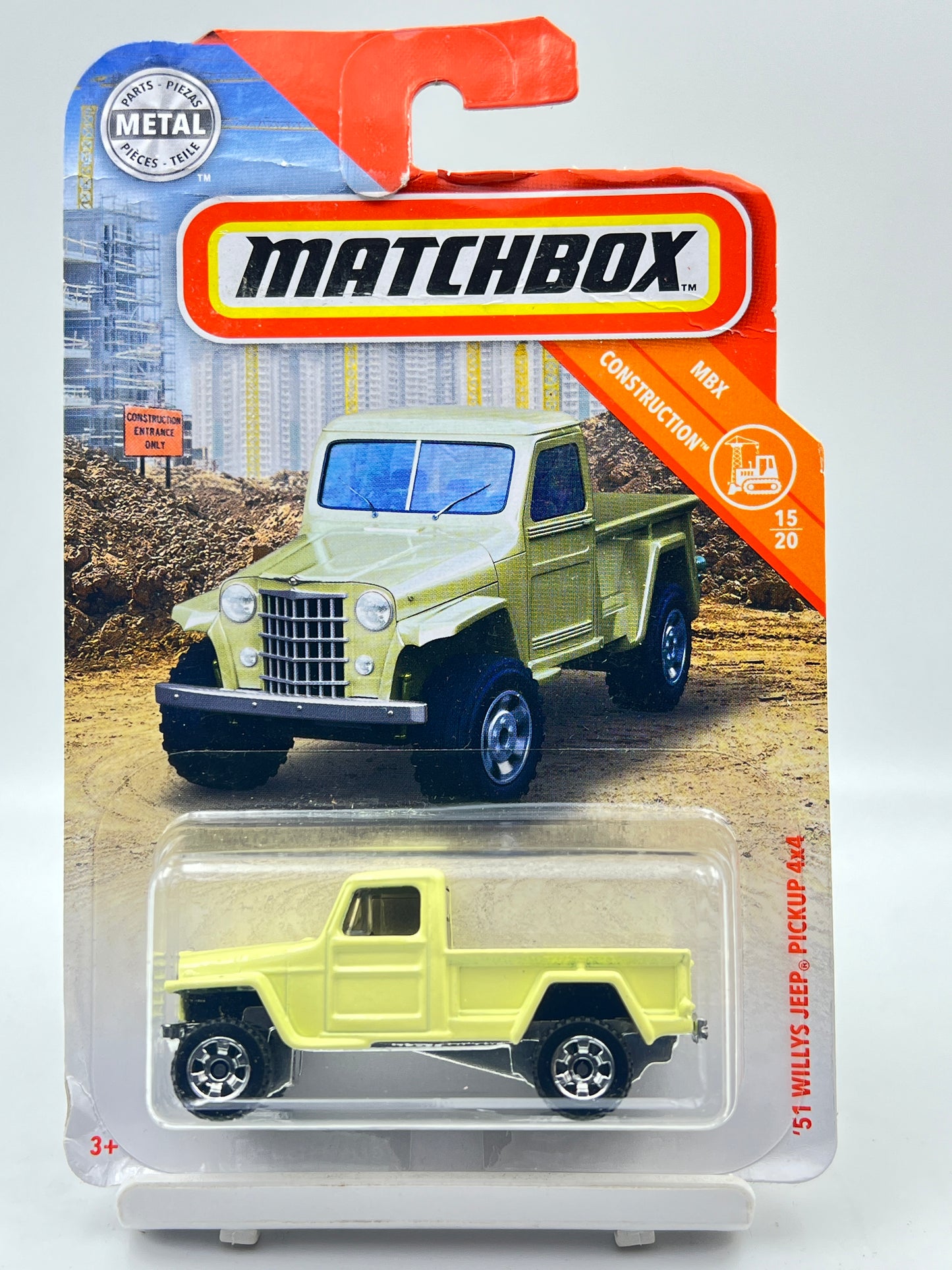CREASED - MATCHBOX - 51 WILLYS JEEP PICKUP 4X4 - 4E