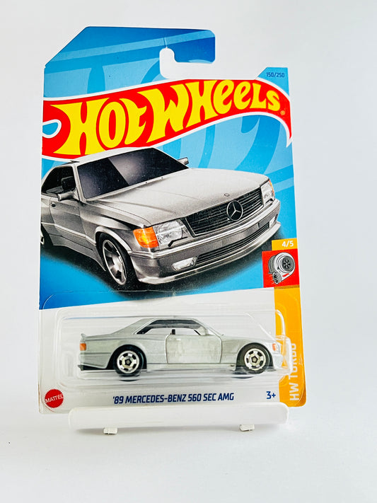89 MERCEDES-BENZ 560 SEC AMG - GREY - 5C - Its Fun- Hot wheels - matchbox - diecast