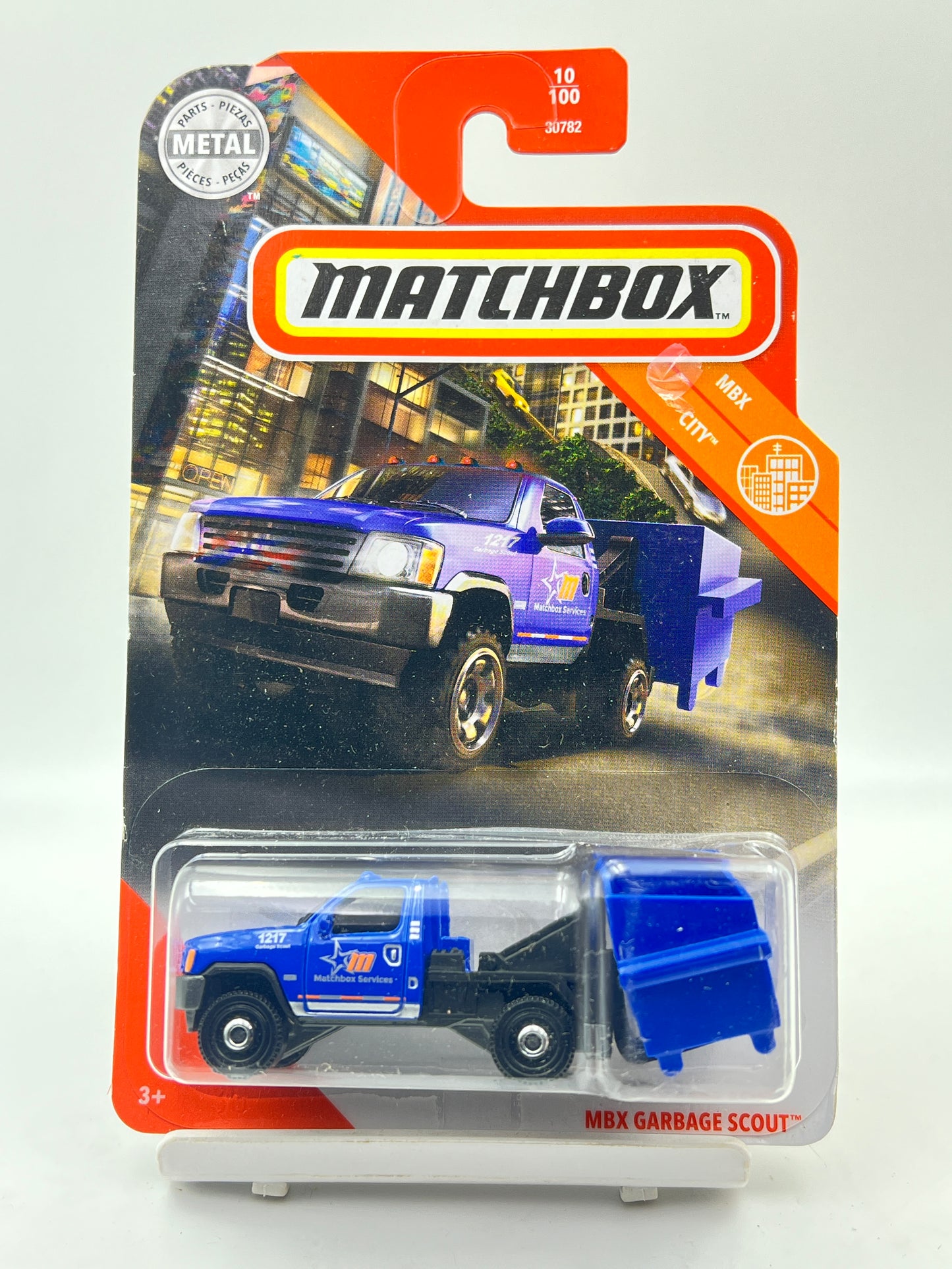 BLISTER CRACK - MATCHBOX - MBX GARBAGE SCOUT - 4E