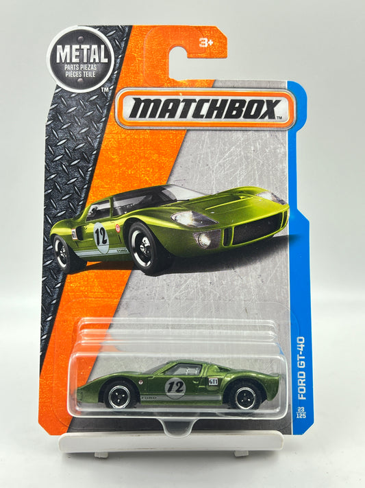 BLISTER CRACK - MATCHBOX - FORD GT40 - GREEN - 4E