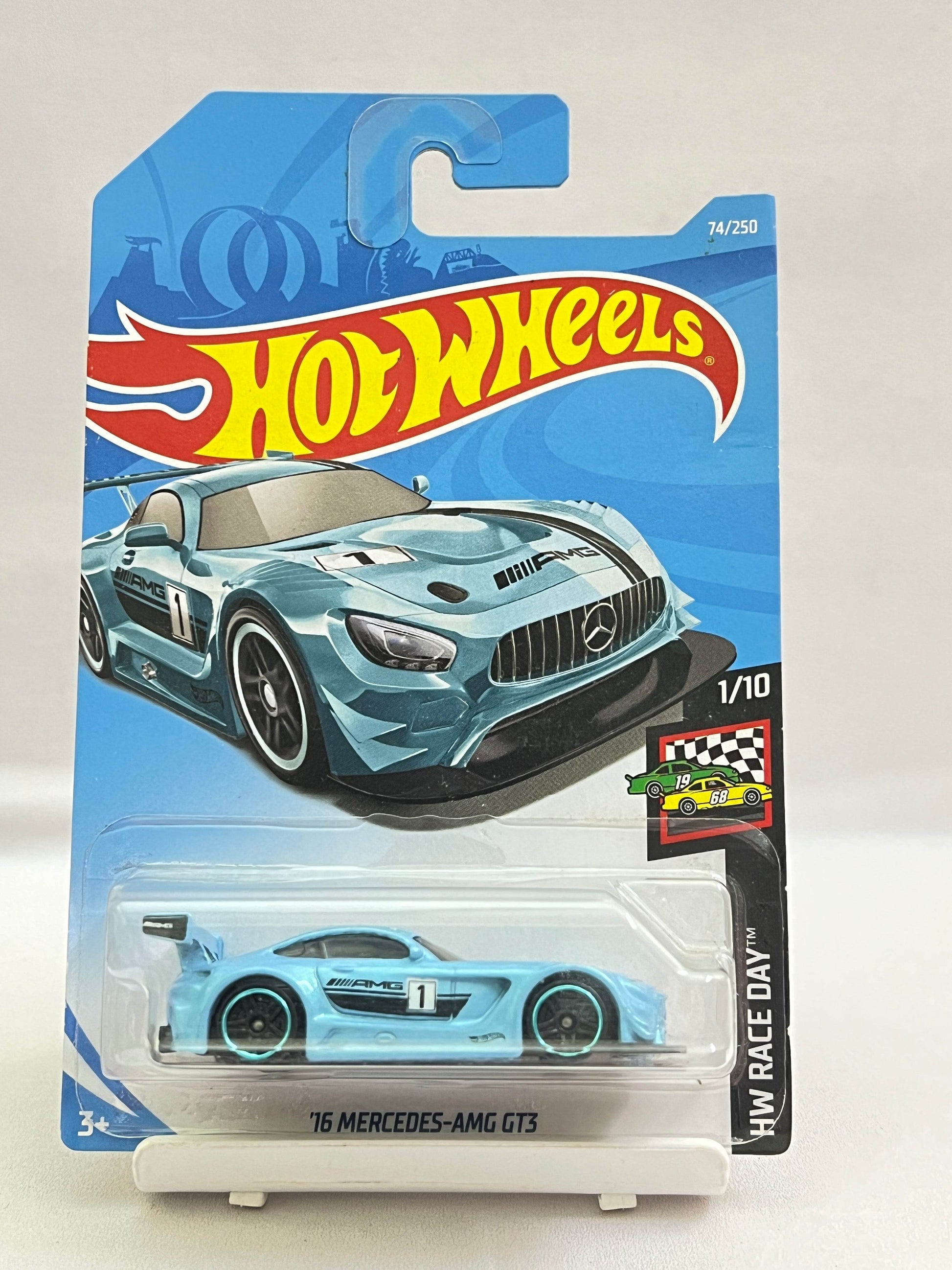 HOT WHEELS - 16 MERCEDES AMG GT3 - RARE BLUE - 6E - Its Fun