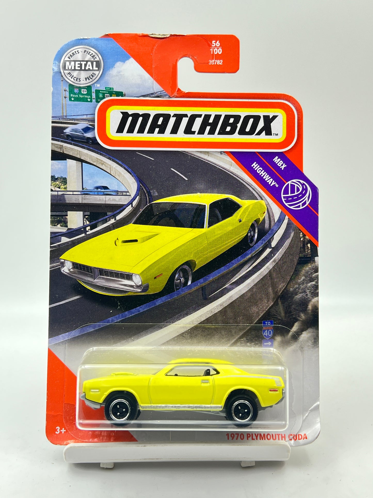 CORNER CREASE - MATCHBOX -  1970 PLYMOUTH CUDA - 1B