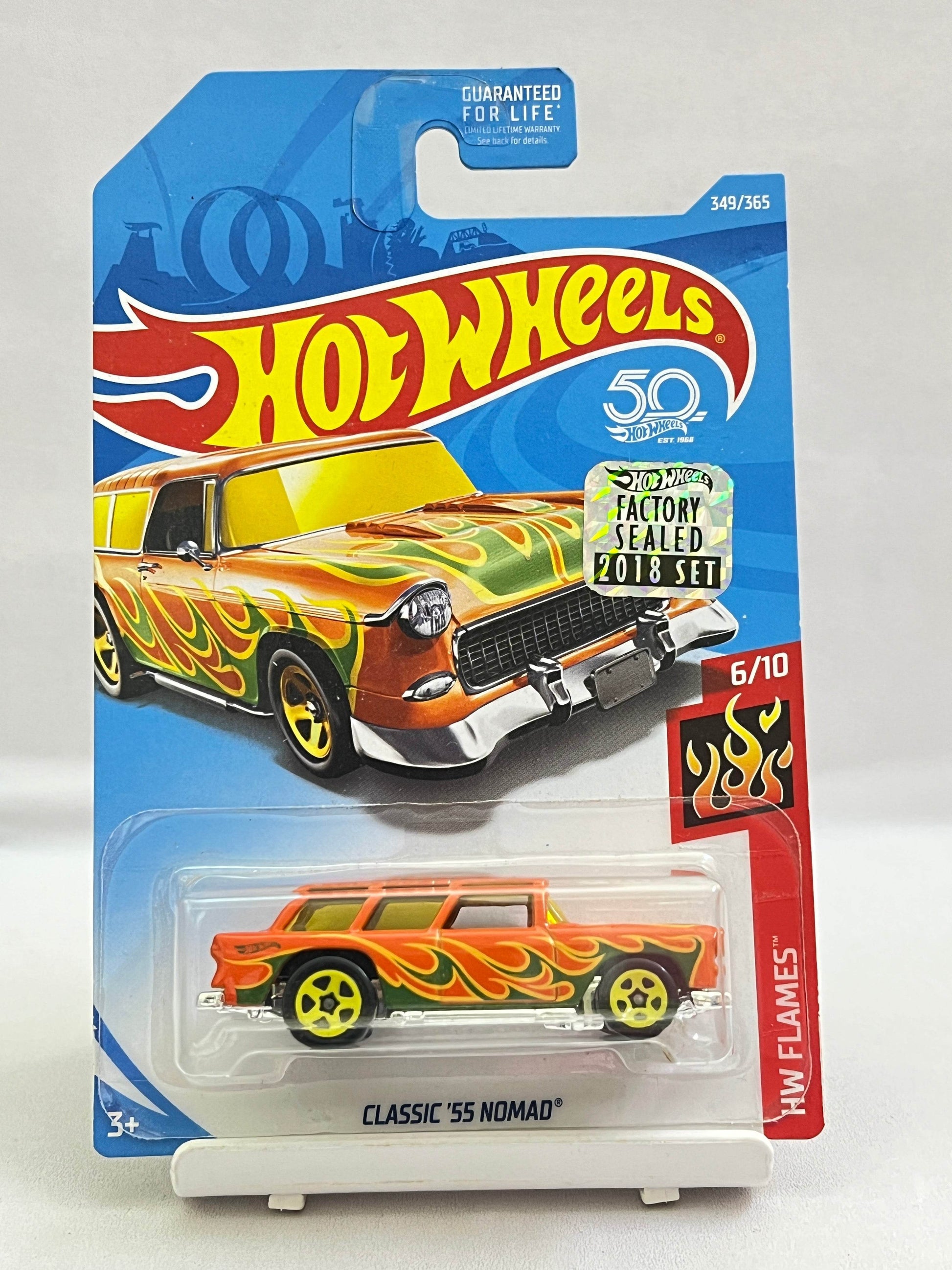 HOT WHEELS - 2018 FACTORY SEALED - CLASSIC 55 NOMAD - ORANGE - 1B - Its Fun