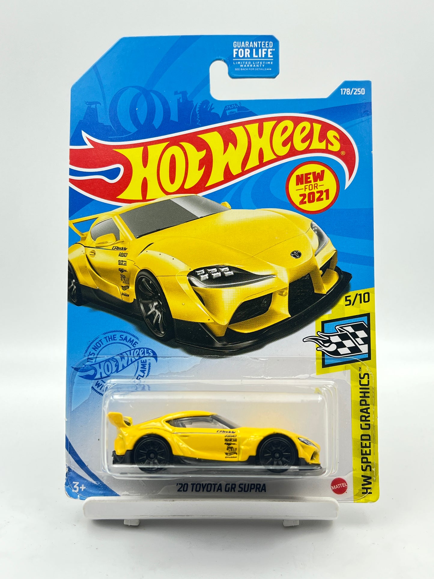 SOFT CORNERS - IMPORTED - HOT WHEELS -  20 TOYOTA GR SUPRA - YELLOW - 2A