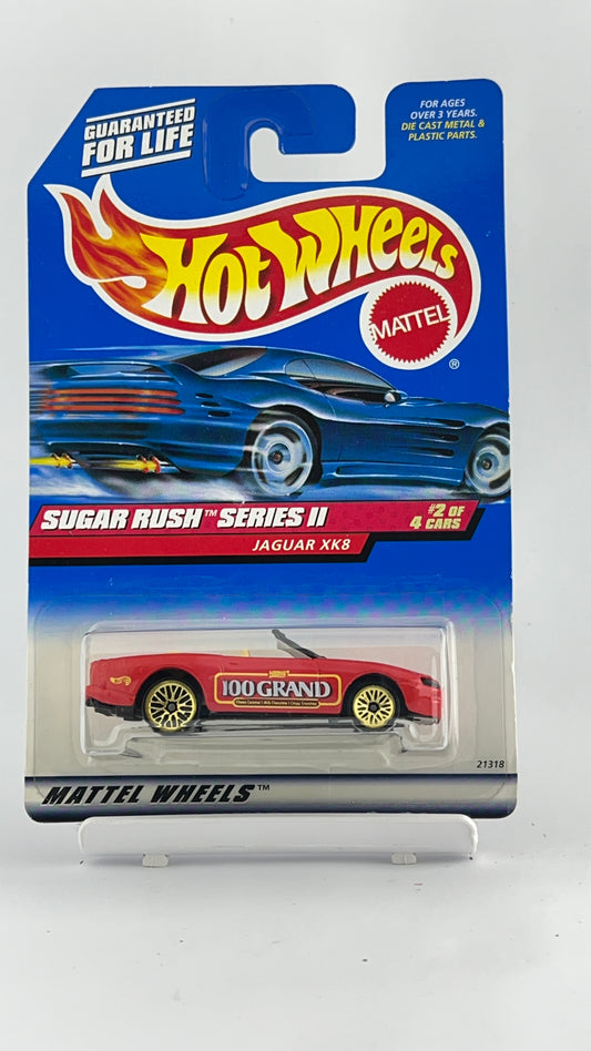 JAGUAR XK8-RED (SUGAR RUSH) - Its Fun- Hot wheels - matchbox - diecast