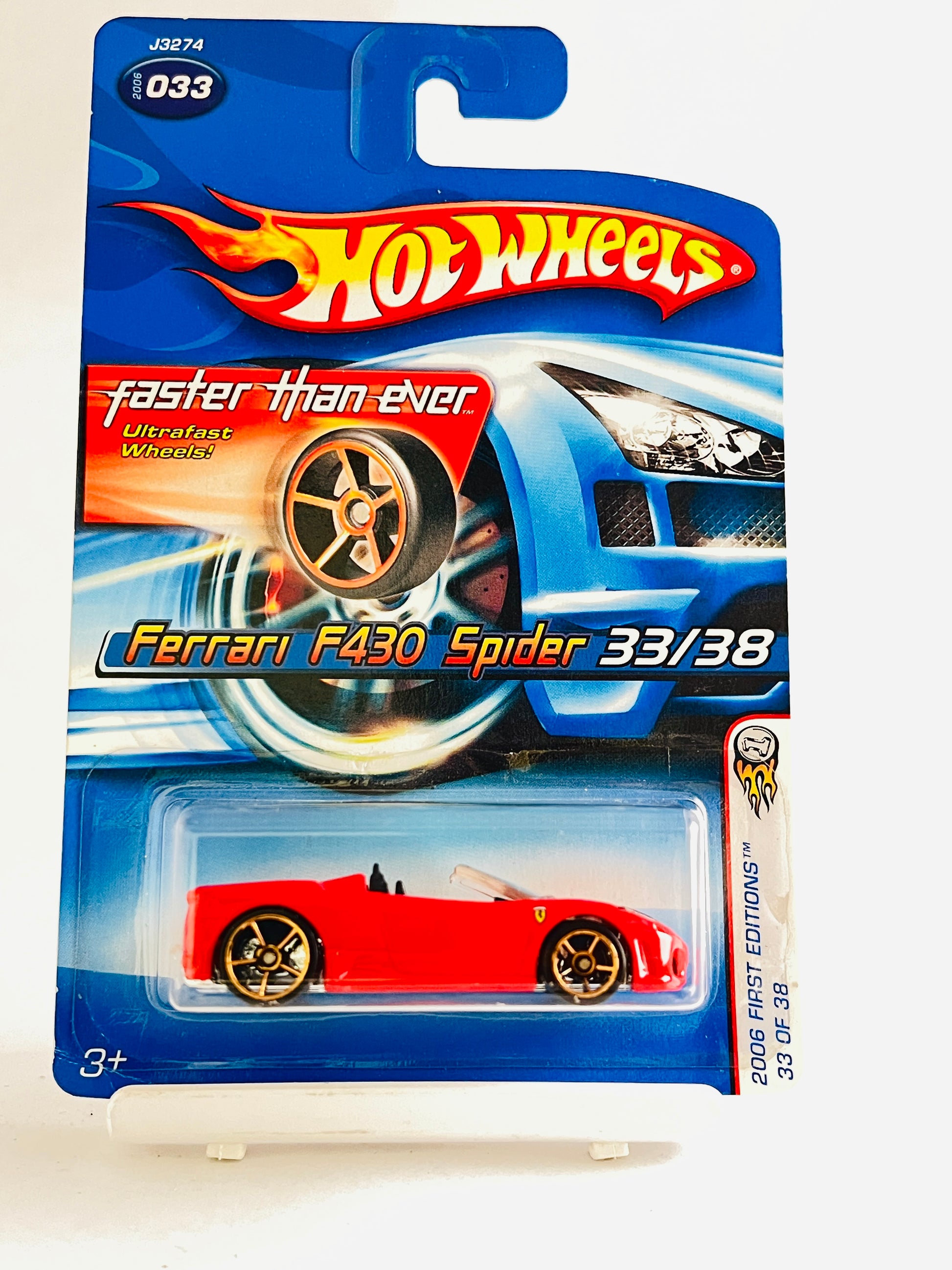 FERRARI F430 SPIDER - RED (CARD AS IN PICTURE) - Its Fun- Hot wheels - matchbox - diecast