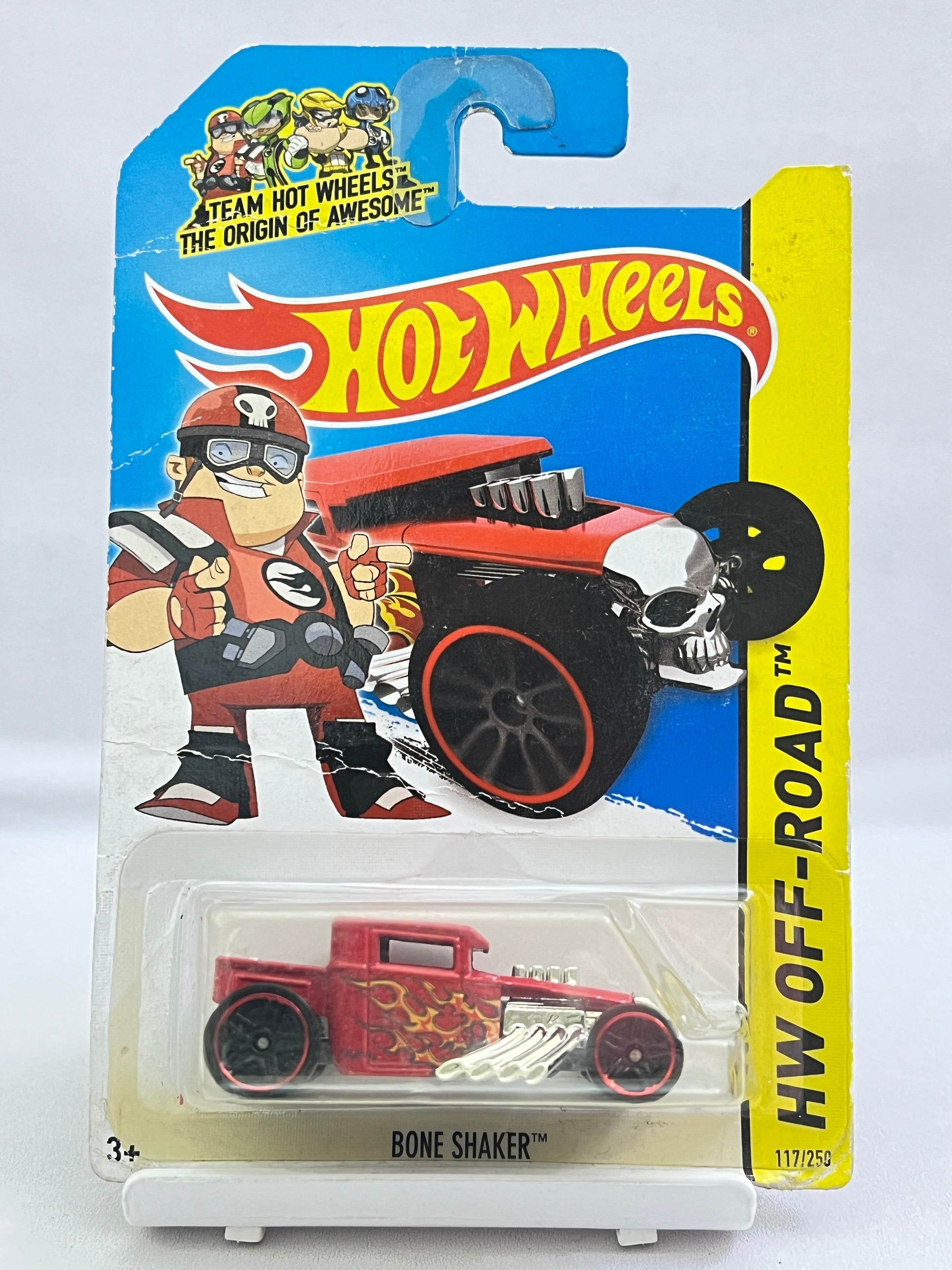 HOT WHEELS - CARD CONDITION AS IN PIC - BONE SHAKER - 3A - Its Fun