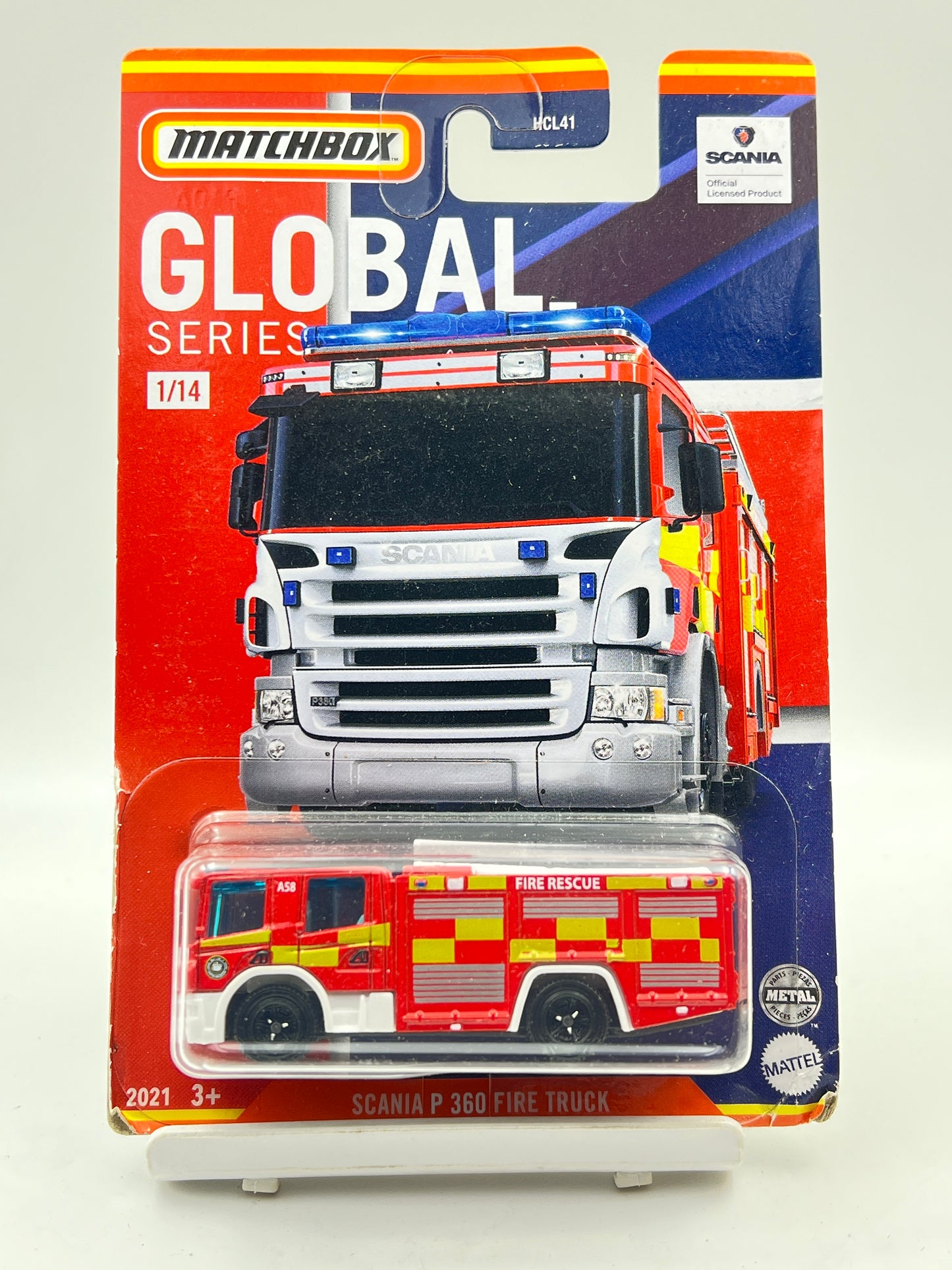 SOFT CORNERS - MATCHBOX - SCANIA P 360 FIRE TRUCK - 2F