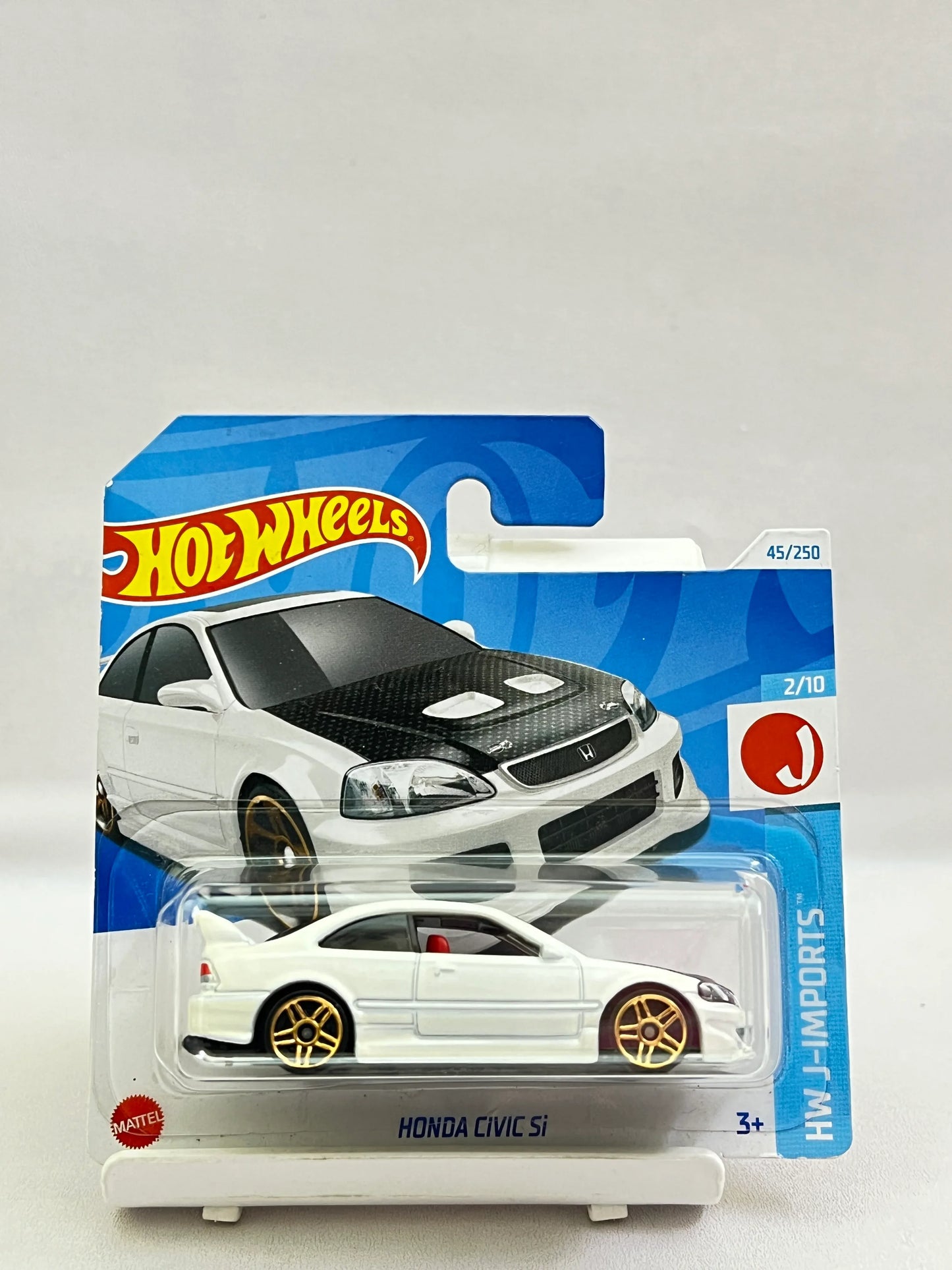SHORT CARD - HOT WHEELS - HONDA CIVIC SI - WHITE - 7B - Its Fun