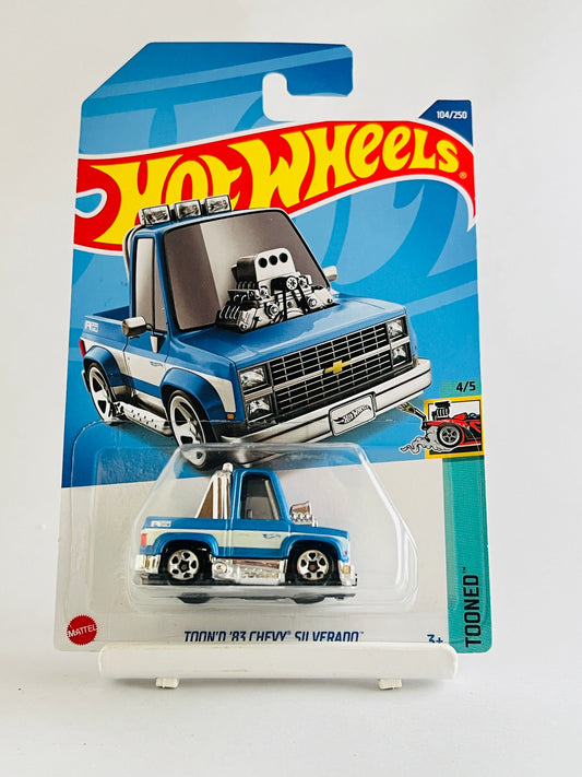 TOON'D 83 CHEVY SILVERADO - 4E - Its Fun- Hot wheels - matchbox - diecast