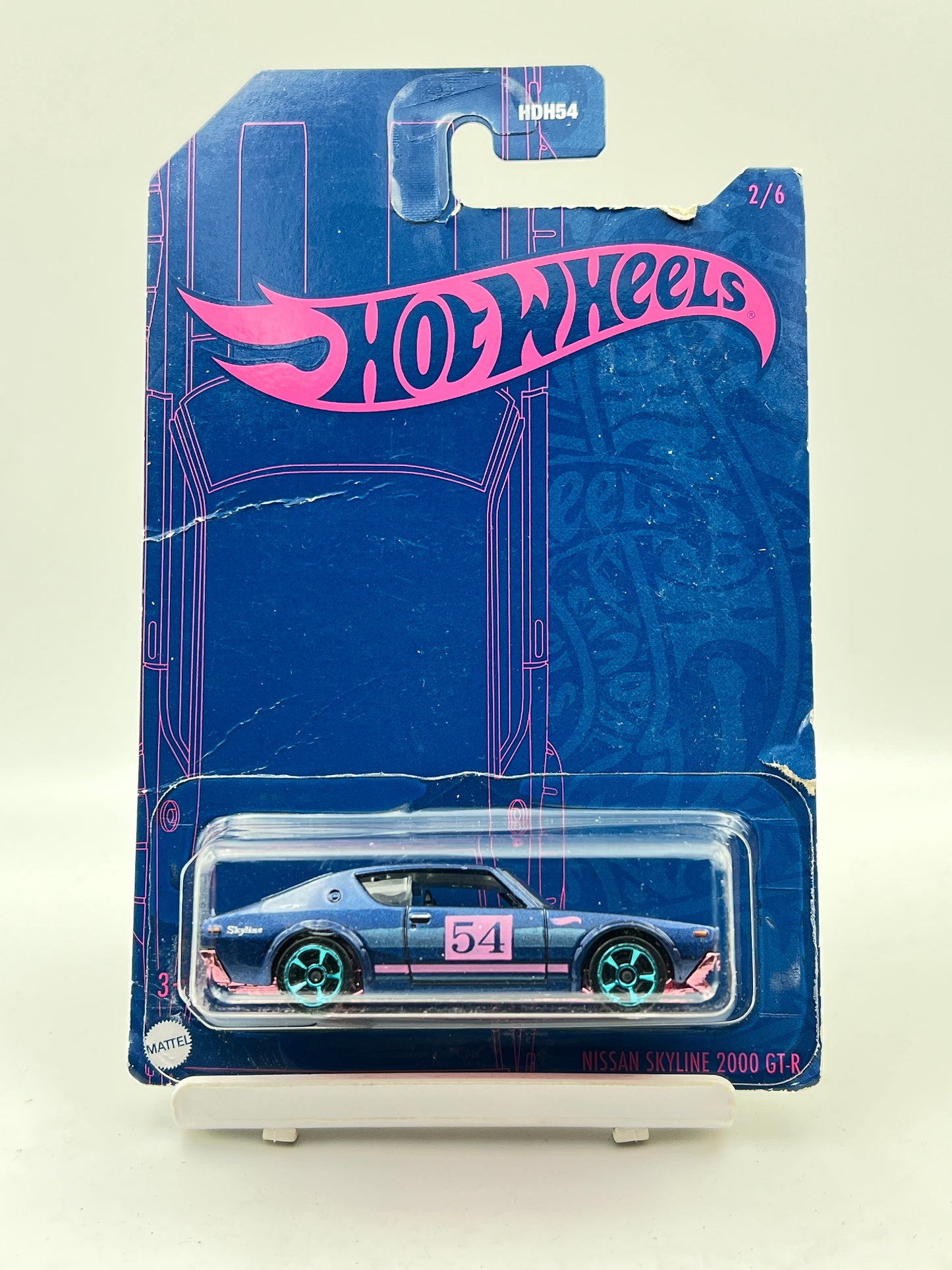 BLISTER CRACK - CREASED - HOT WHEELS - NISSAN SKYLINE 2000 GT-R - 2G
